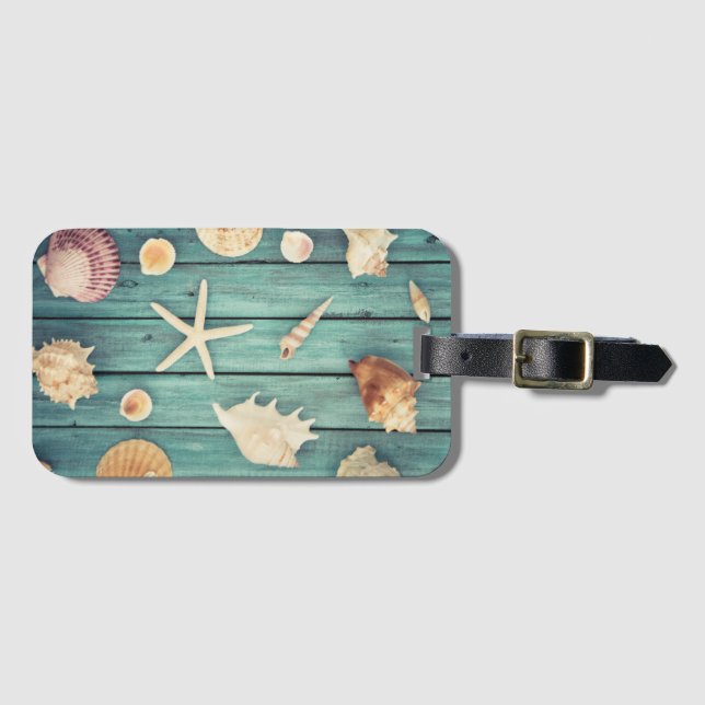 Selection Of Seashells Luggage Tag (Front Horizontal)