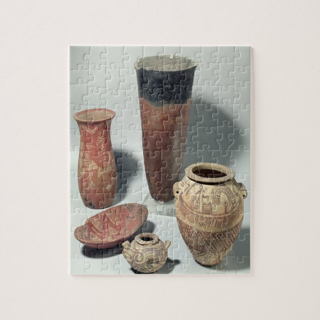 Selection of vases, Naqada I/II Period, 4000-3100 Jigsaw Puzzle (Vertical)
