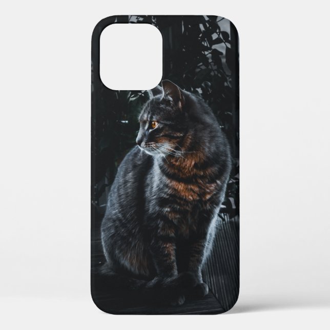 SELECTIVE FOCUS OF SILVER TABBY CAT Case-Mate iPhone CASE (Back)