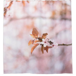 SELECTIVE FOCUS PHOTO OF BROWN LEAFED TREE SHOWER CURTAIN