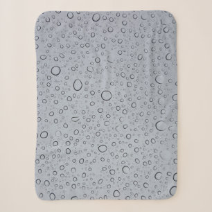 Selective focus photography of water droplets sherpa blanket