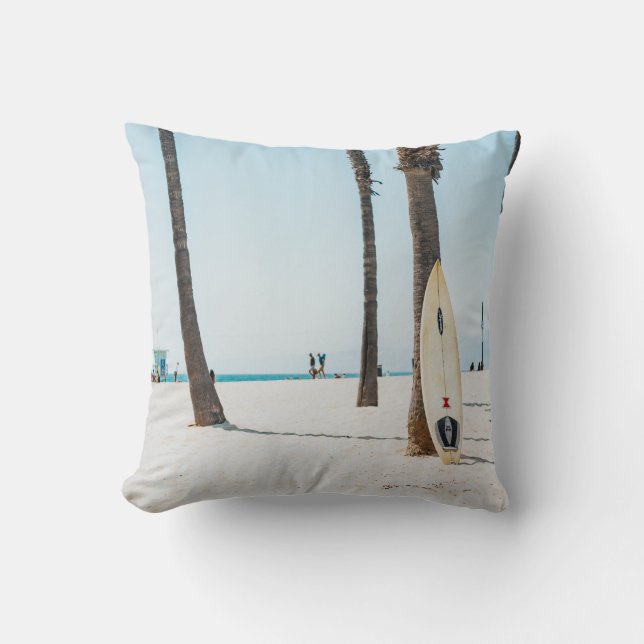 Selective focus photography of white surfboard cushion (Front)