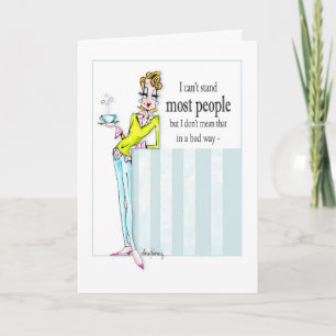Selective Friends Funny Woman Humour Birthday Card