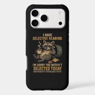 Selective Hearing Funny Raccoon Coffee