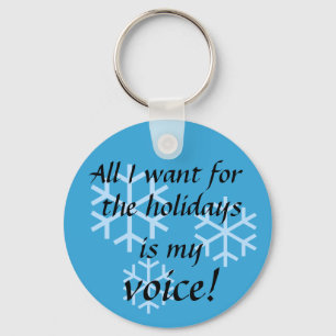 Selective Mutism Holidays Key Ring