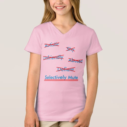 Image of Selective Mutism Misunderstanding 1 T-shirt