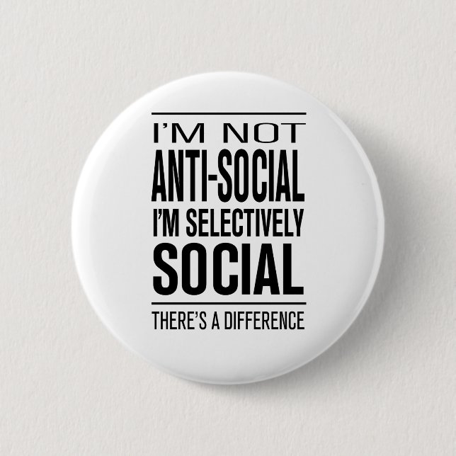 SelectivelySocial 6 Cm Round Badge (Front)