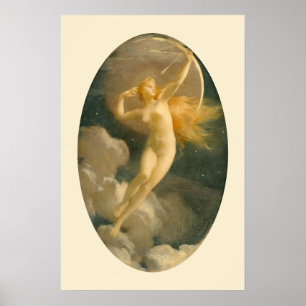 Selene, Goddess of the Moon Jules Machard Poster