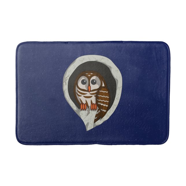 Selene the Owl Bath Mat (Front)