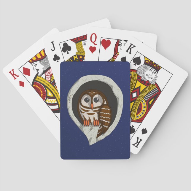 Selene the Owl Classic Playing Cards (Back)
