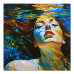 “Selene” - Women In Water Poster