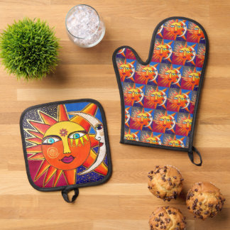 Selenelion Oven Mitt & Pot Holder Set