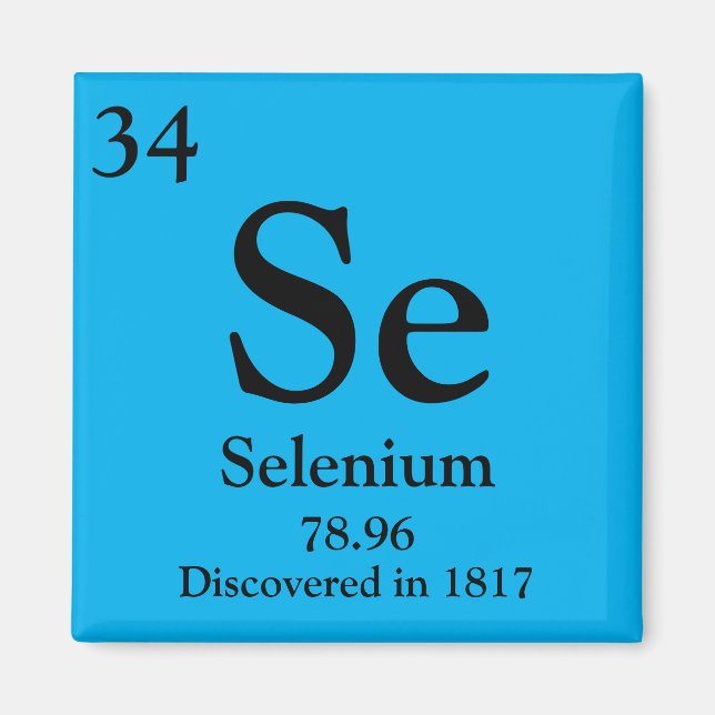 Selenium Periodic Table Magnet (Front)
