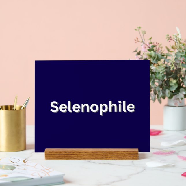 Selenophile Moon Lover Acrylic Sign (Wedding)