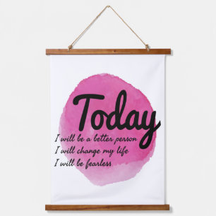 self acceptance motivational vibes  hanging tapestry