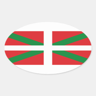 Self-adhesive Ikurriña Oval Sticker