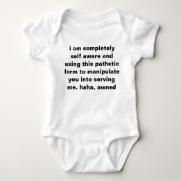 self aware baby baby bodysuit