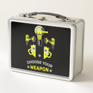 Self-Build DIY Man Metal Lunch Box