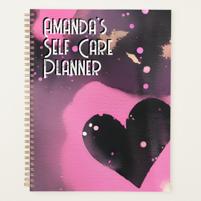 Self Care Affirmations Name Planner (Front)
