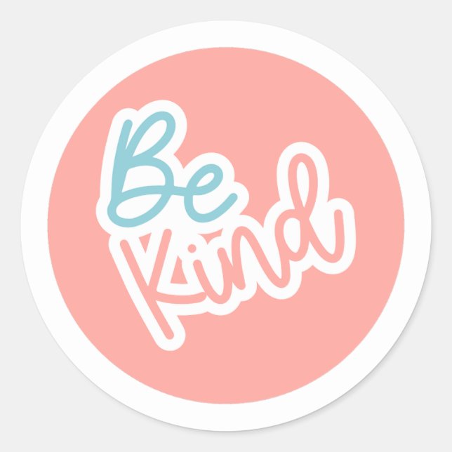 Self-Care Classic Round Sticker (Front)