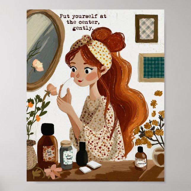 Self Care Cottagecore Wall Art (Front)