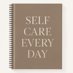 Self Care Every Day" Inspirational School Notebook