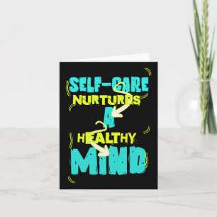 Self Care Healthy Mind Sticker  Card