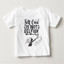 "Self Care is Not Selfish" Inspirational Graphic 