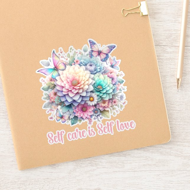 SELF CARE IS SELF LOVE, DAILY POSITIVE AFFIRMATION (Notebook)