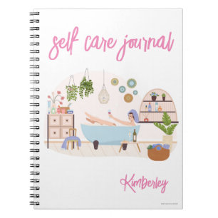 Self Care Journal Personalised Name Notebook