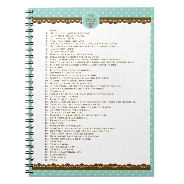 Self Care Motivation Notebook (Front)