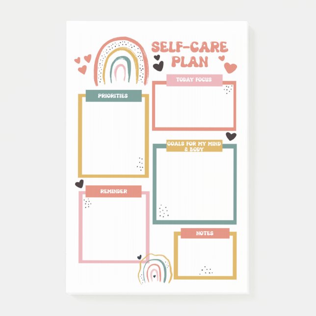 Self-care post it  post-it notes (Front)