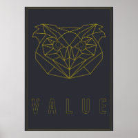 Self-care poster yellow origami owl value