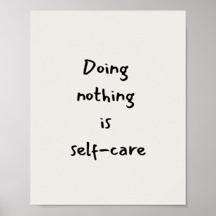 Self-care quote poster