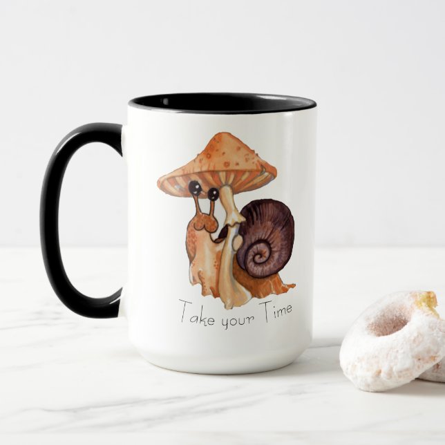 Self Care Snails Mug (With Donut)