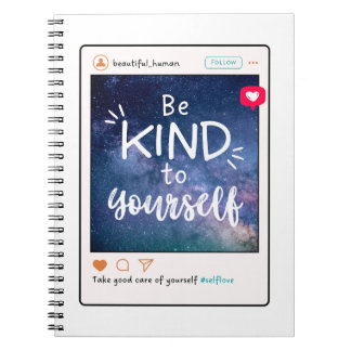 Self-Care Tip - Be Kind to Yourself Notebook