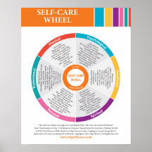 Self-Care Wheel Poster in Color!