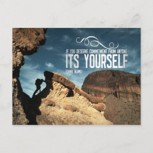 Self Commitment Inspirational Post Card