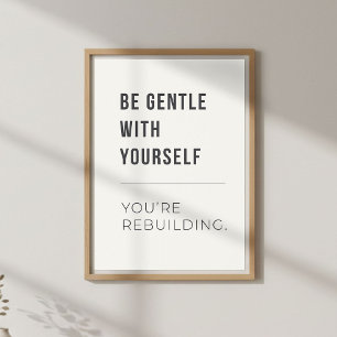 Self Compassion Decor. Mental Wellness Poster