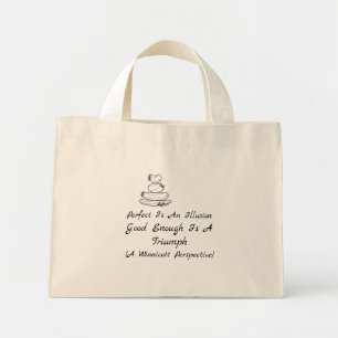 Self-Compassion Quote  Winnicott Self-Love Mini Tote Bag