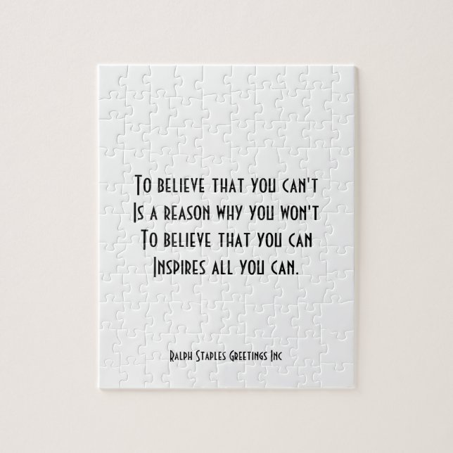Self confidence jigsaw puzzle (Vertical)
