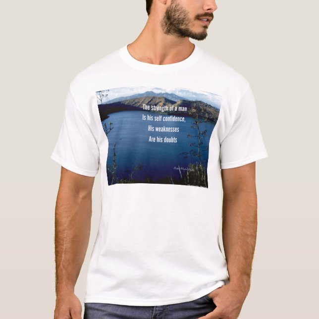 Self confidence-motivational quotation T-Shirt (Front)