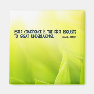 Self Confidence Motivational Quote Magnet