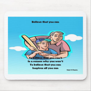Self confidence mouse mat