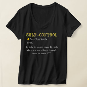 Self Control Definition Funny Personalized T-Shirt