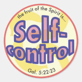 Self-Control Fruit of the Spirit Spots Sticker