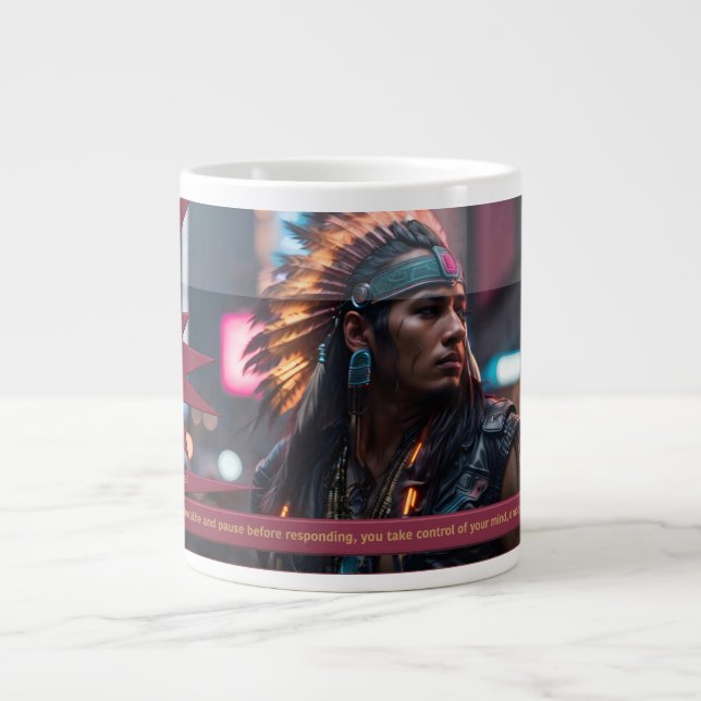 "Self-Control Is YOUR SuperPower" Large Coffee Mug (Front)