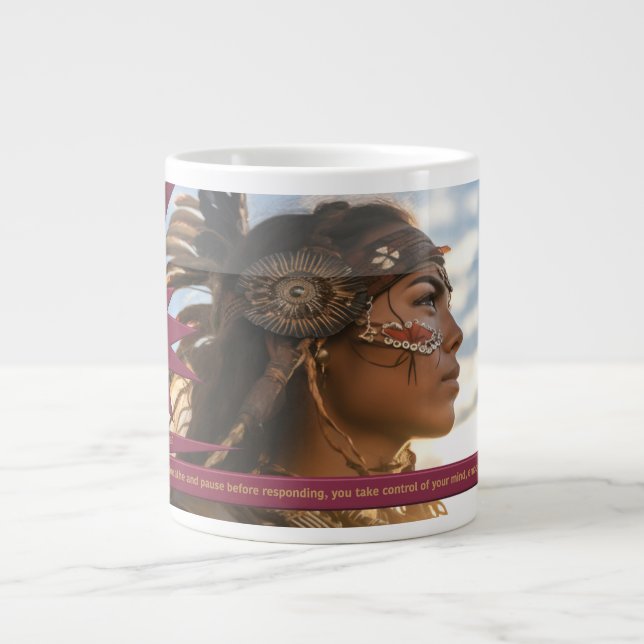 "Self-Control Is YOUR SuperPower" Large Coffee Mug (Front)