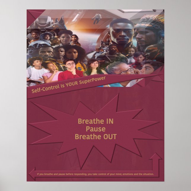 Self-Control Is YOUR SuperPower Poster (Front)