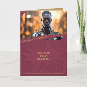 Self-Control Is YOUR SuperPower Thank You Card